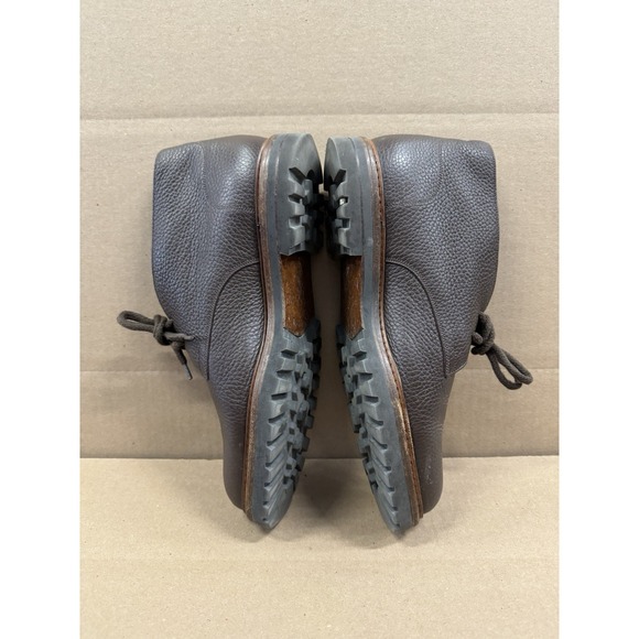 Bally Pebbled Leather Gisdal Chukka Boots Men\'s Size 8D Brown‎ main image 12